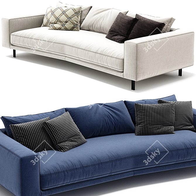 Modular Inno Erba Italia Sofa 3D model image 3