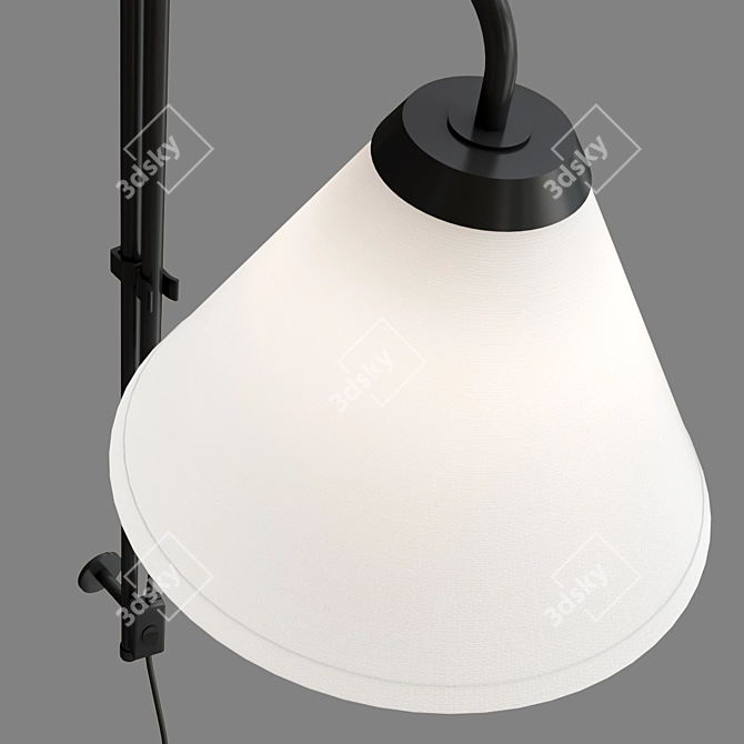 Modern Plug-In Wall Light Fixture 3D model image 2