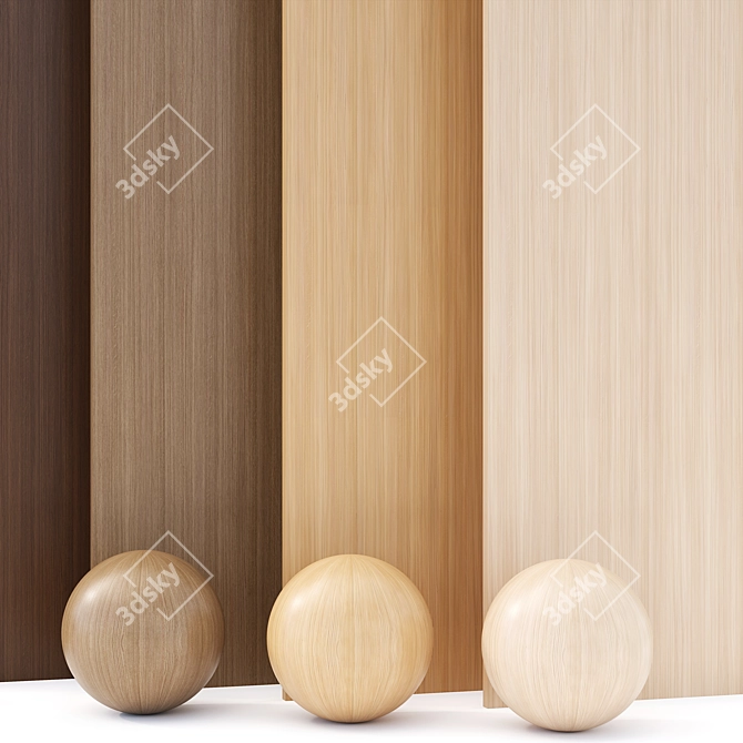 Enhanced Wood Veneer Texture - 6 Color 3D model image 8