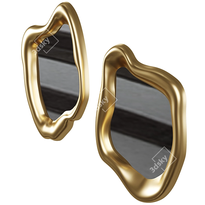 Kare Design Holographic Wall Mirror 3D model image 5