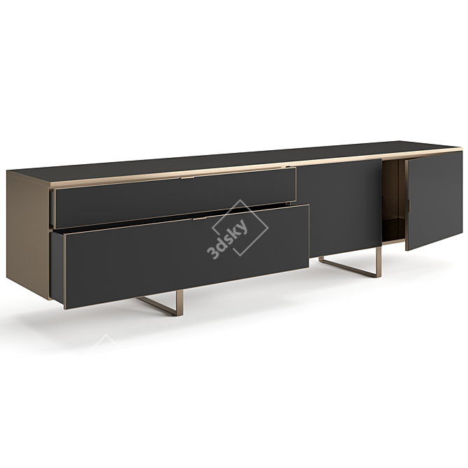 Modern Minimalist Plan Sideboard 3D model image 3