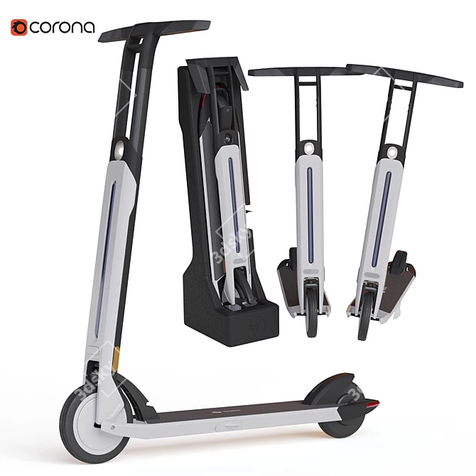 Ninebot Air T15E Electric Scooter 3D model image 1