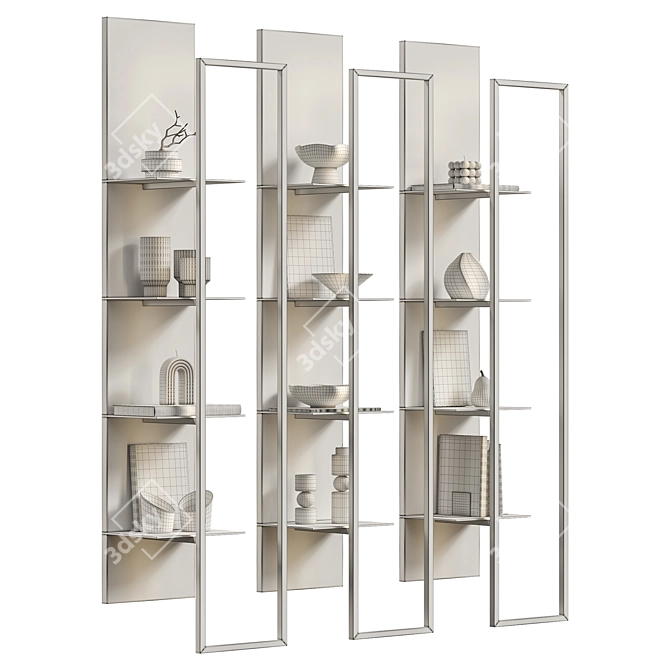 Mod Graphic Shelf Display 3D model image 4