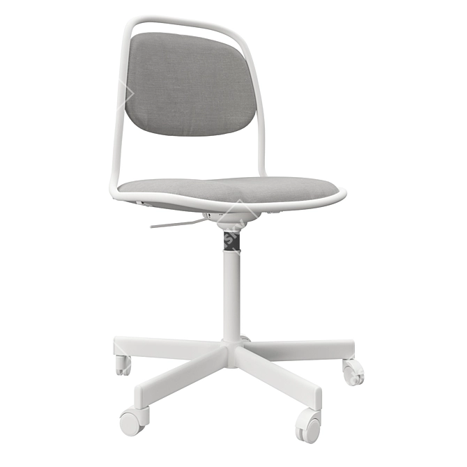 Ergonomic Swivel Chair for Home 3D model image 1