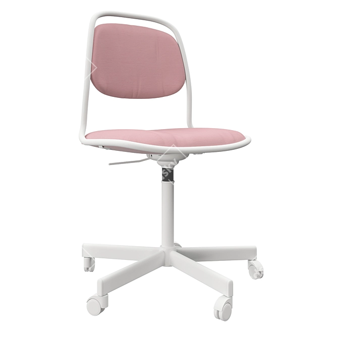 Ergonomic Swivel Chair for Home 3D model image 2