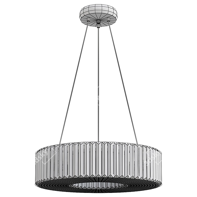 Modern Crystal Pendant Light 3D model image 3