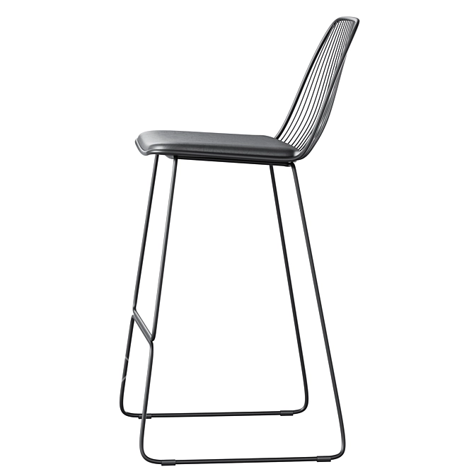 Elegant Vivo Bar Stool 3D model image 3