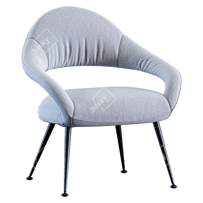 Stylish Letizia Armchair 2015 Edition 3D model image 3