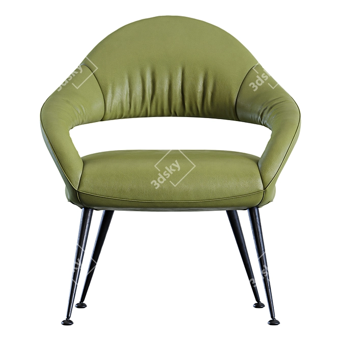 Stylish Letizia Armchair 2015 Edition 3D model image 6