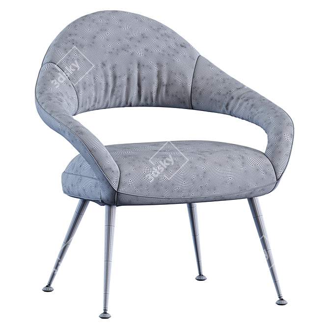 Stylish Letizia Armchair 2015 Edition 3D model image 7