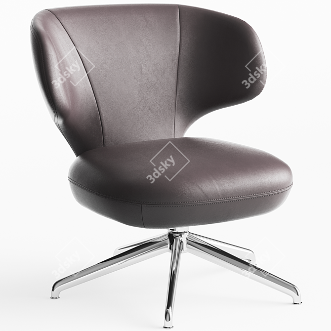 Elegant Flexform Susanne Armchair 3D model image 1