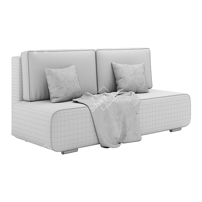 Orthopedic Sofa Bed Laker Light 3D model image 3