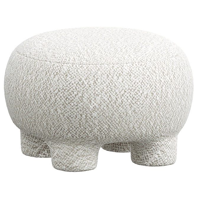 Bohemian Folk PUFF Ottoman 3D model image 1