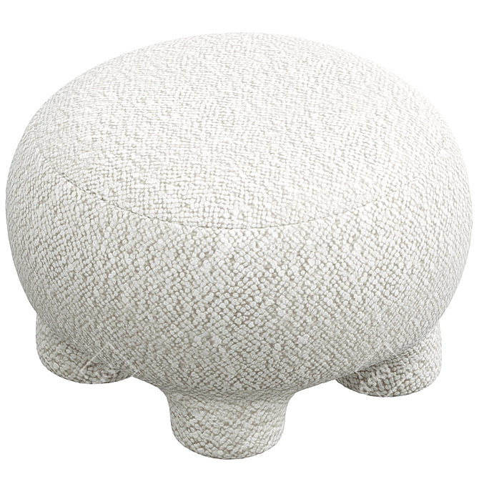 Bohemian Folk PUFF Ottoman 3D model image 2