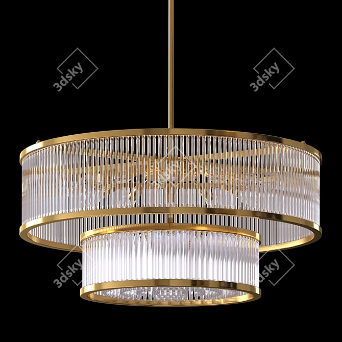 Romatti MARA Round Chandelier 3D model image 2