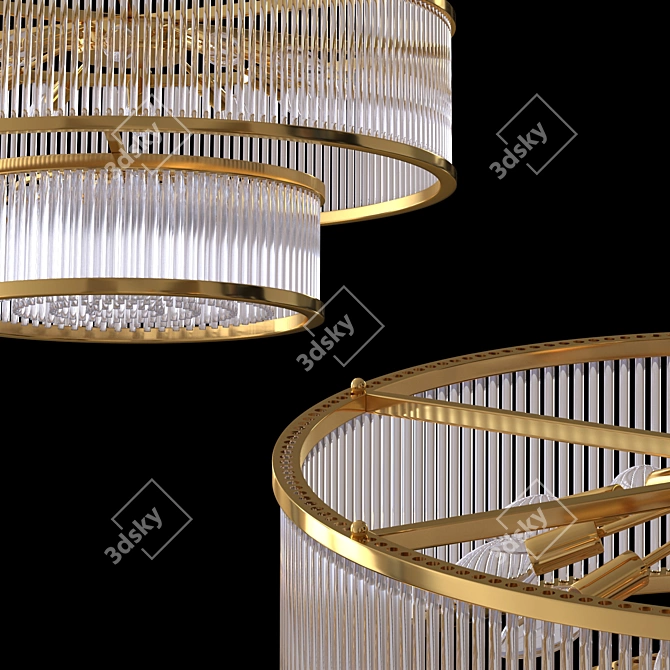 Romatti MARA Round Chandelier 3D model image 3