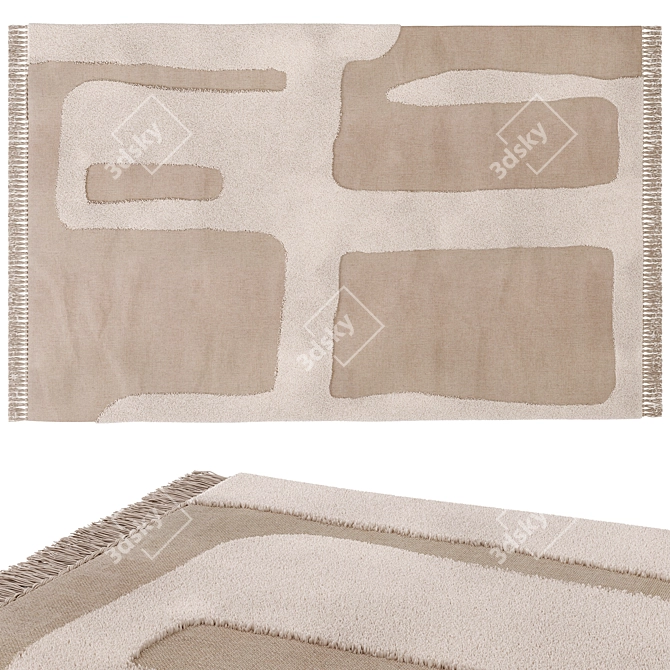 Ferm Living Alley Wool Rug 3D model image 1