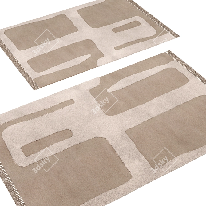 Ferm Living Alley Wool Rug 3D model image 2