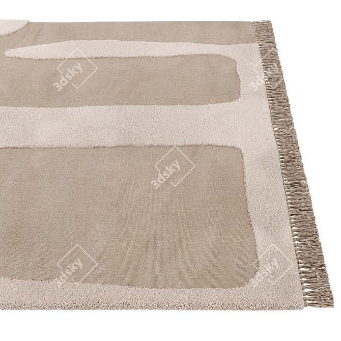 Ferm Living Alley Wool Rug 3D model image 3