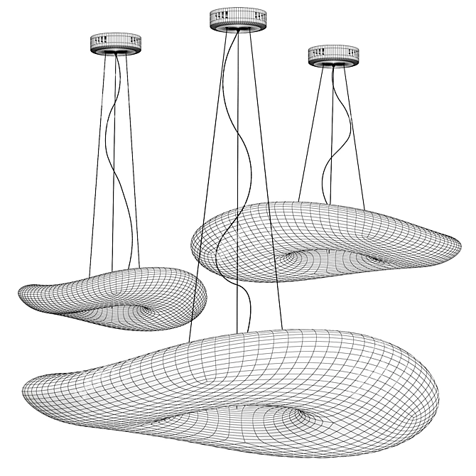 Chic Mr. Magoo Pendant Lights 3D model image 6