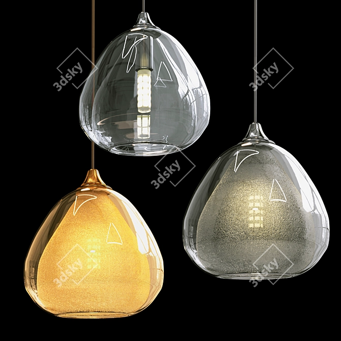 Crystal Lux VERANO SP1 Pendant Light 3D model image 1