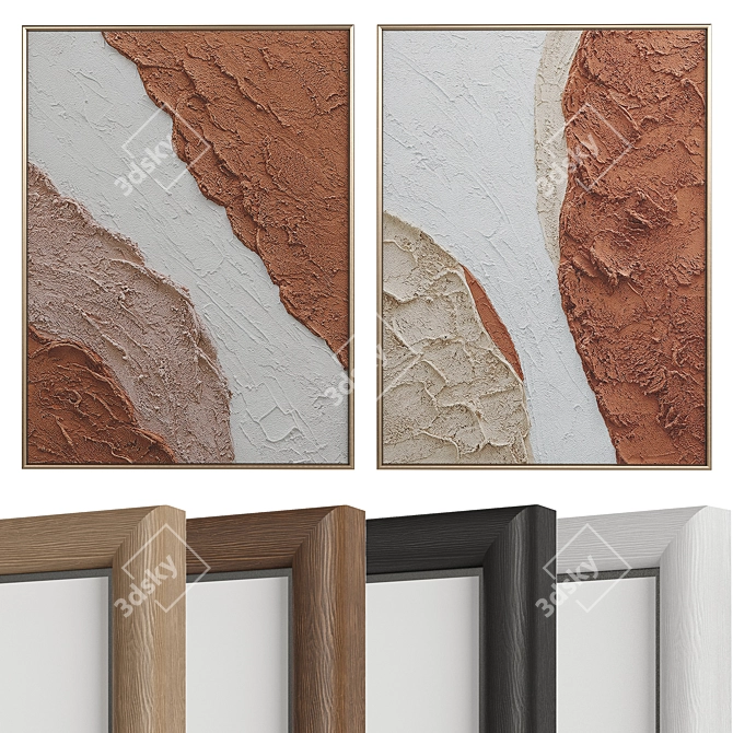 Abstract Frames Set with HQ Textures 3D model image 1