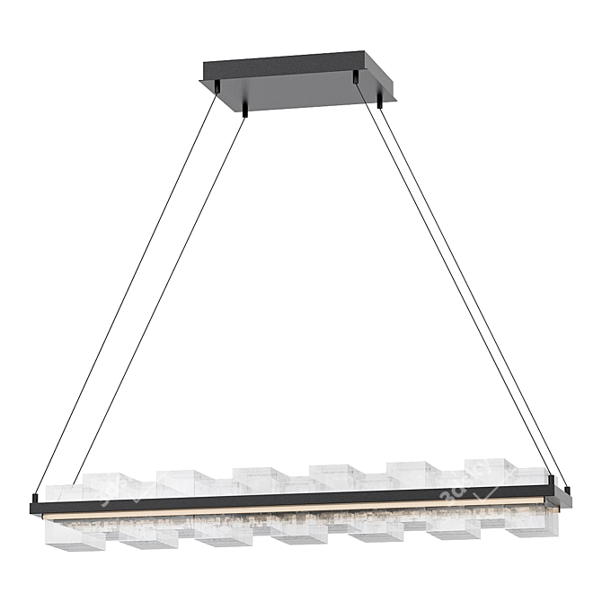 Elegant Bruco Chandelier 3D model image 1