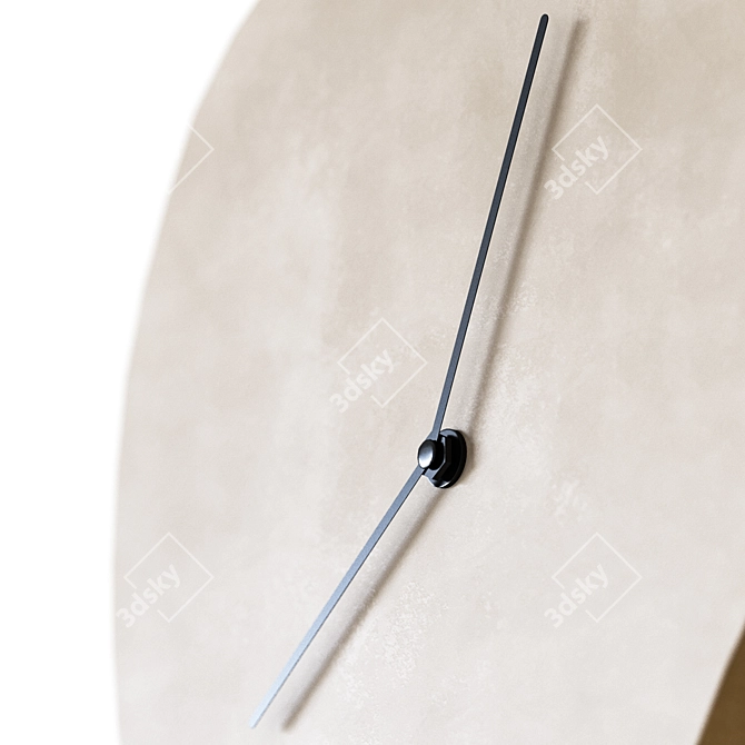 Sculptural Melting Wall Clock 3D model image 3