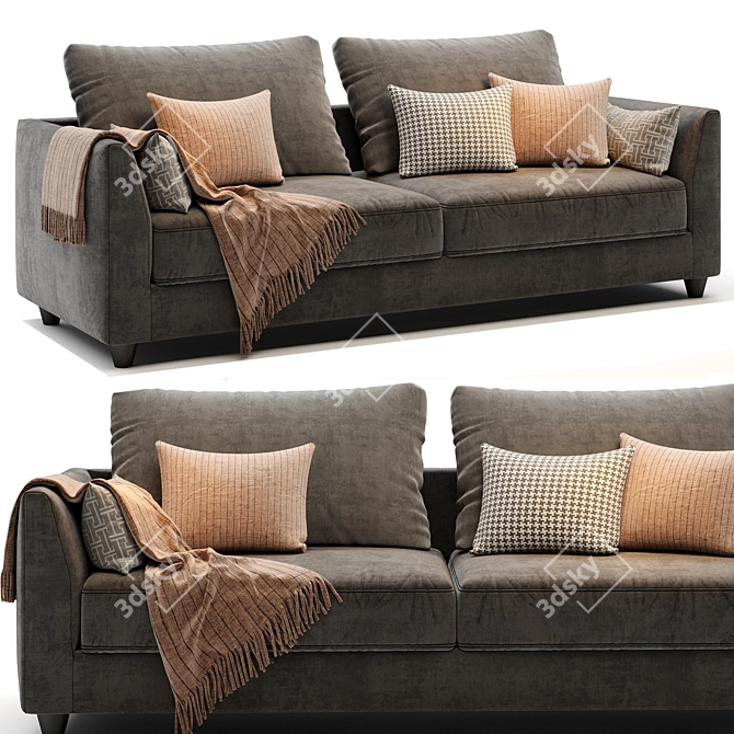 Meridiani Bisse Sofa 3D Model 3D model image 1