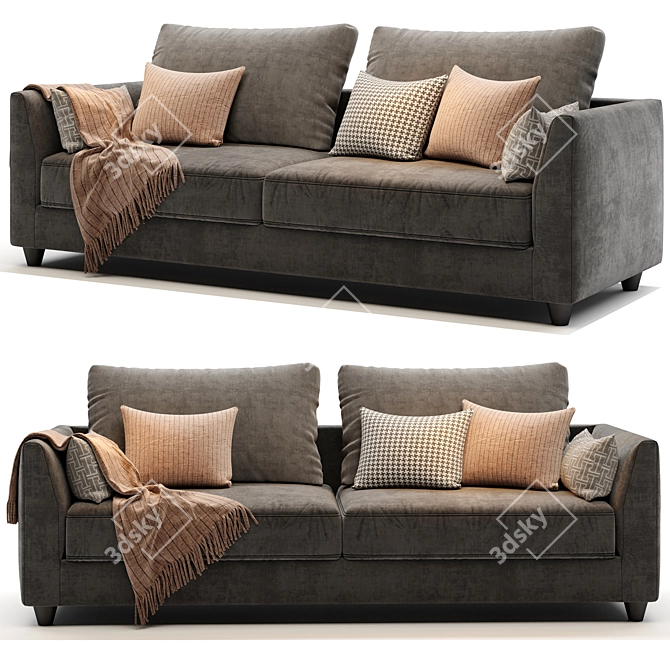 Meridiani Bisse Sofa 3D Model 3D model image 3