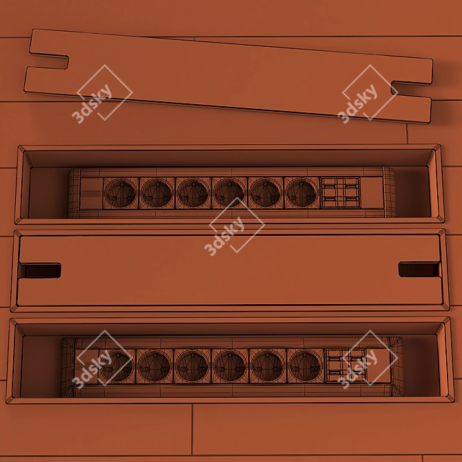 Concealed Floor Socket Kit 3D model image 4