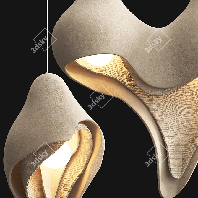  Sculptural Womb Pendant Lighting 3D model image 4