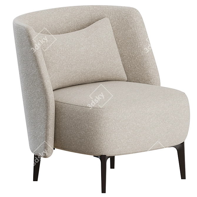 Poliform Sunday Armchair Set 3D model image 1