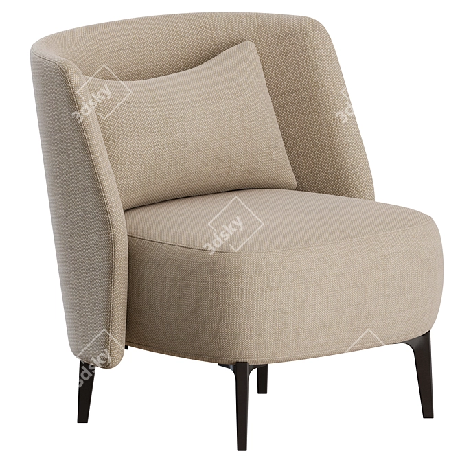 Poliform Sunday Armchair Set 3D model image 2