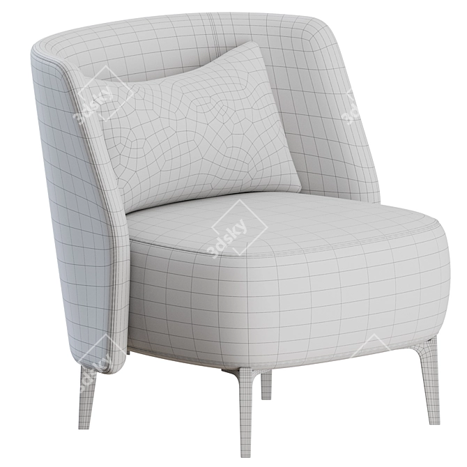 Poliform Sunday Armchair Set 3D model image 4