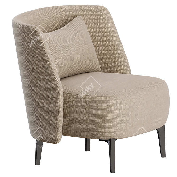 Poliform Sunday Armchair Set 3D model image 5