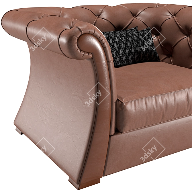  Modern Chic Pascal Armchair 3D model image 5