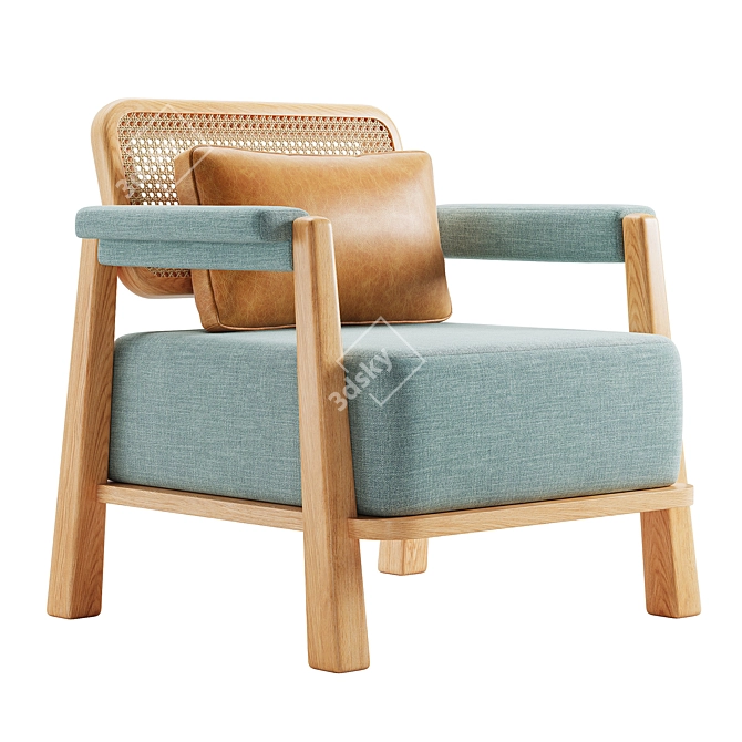 Toledo Low Armchair 3D Model 3D model image 1