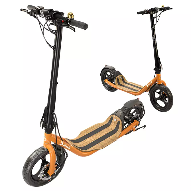 Urban Commuter E-Scooter: Stylish & Versatile 3D model image 1