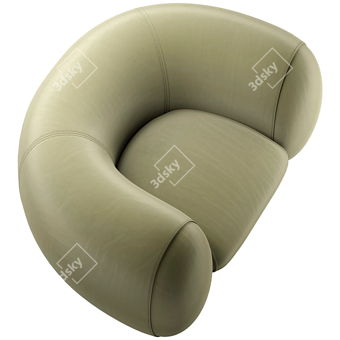 **Molteni&C Cinnamon Armchair | Elegant Design** 3D model image 2