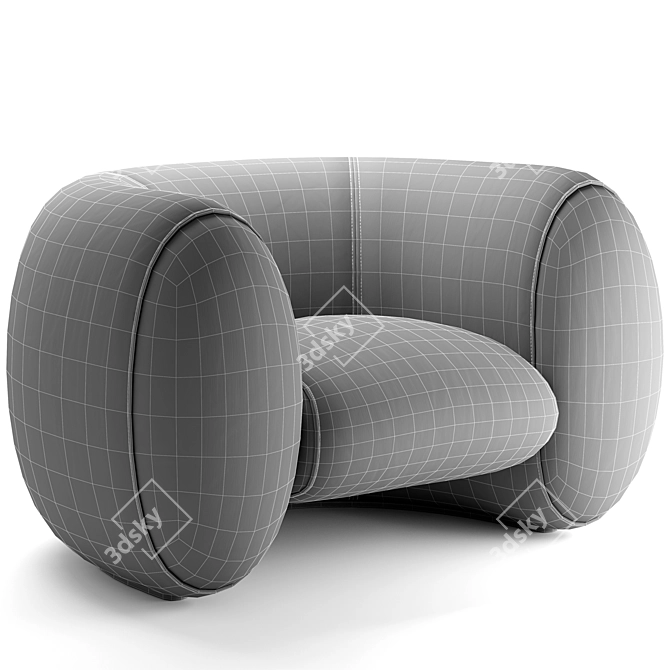 **Molteni&C Cinnamon Armchair | Elegant Design** 3D model image 7