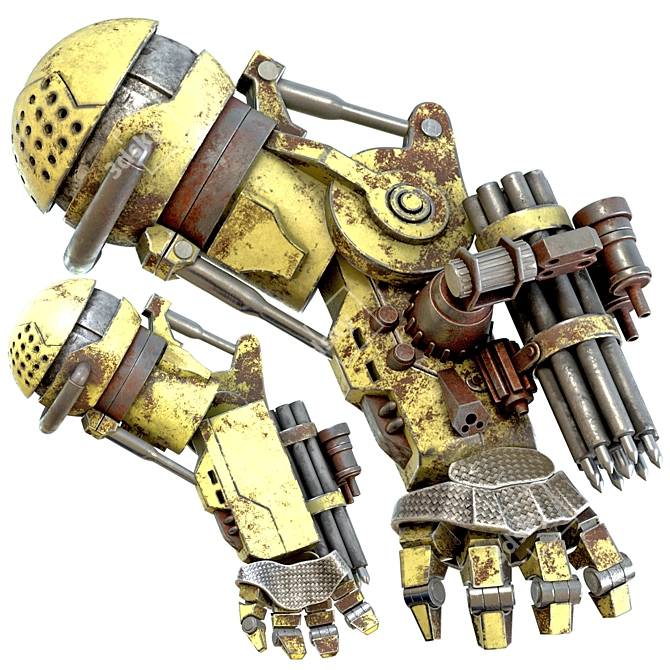 Automaton Mech Hand 3D model image 2