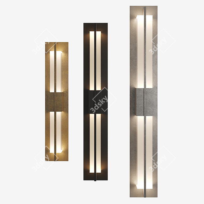 Versatile LED Double Axis Sconce 3D model image 3