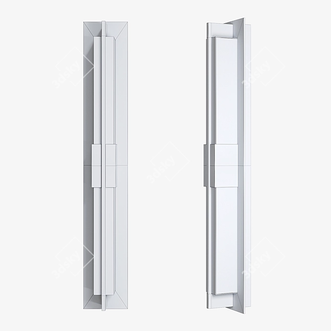 Versatile LED Double Axis Sconce 3D model image 6