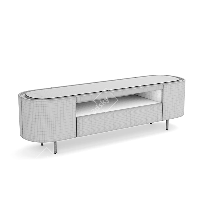 Angelica TV Stand with Ceramic Countertop 3D model image 4