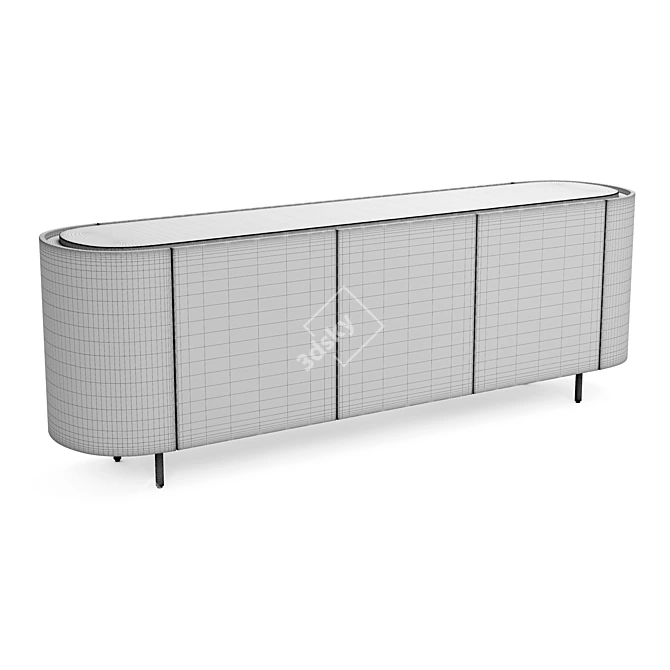 Angelica Buffet with Ceramic Countertop 3D model image 3