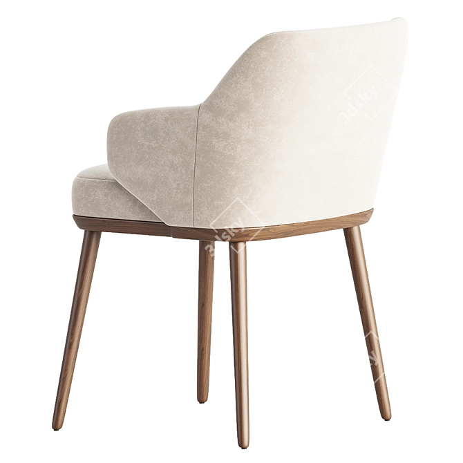 Elegant Foyer Chair: Modern Comfort 3D model image 3