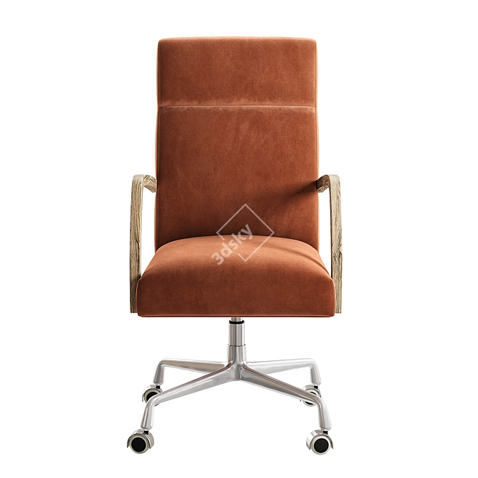 Sophisticated Modern Office Chair 3D model image 2