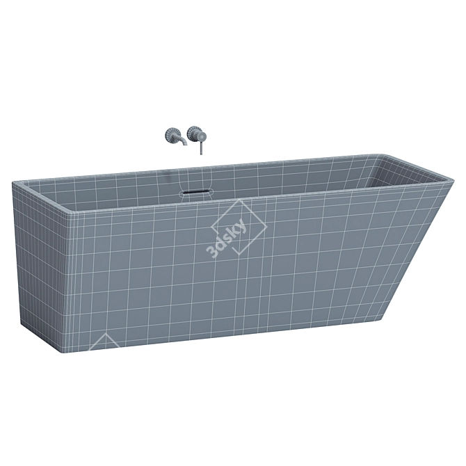 Vado Freestanding Stone Bath 3D model image 2