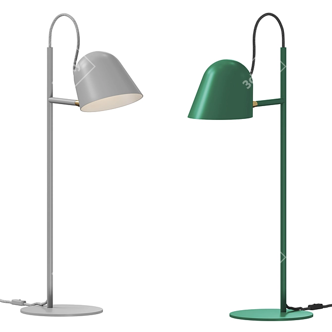 Modern Minimalist Streck Table 3D model image 2